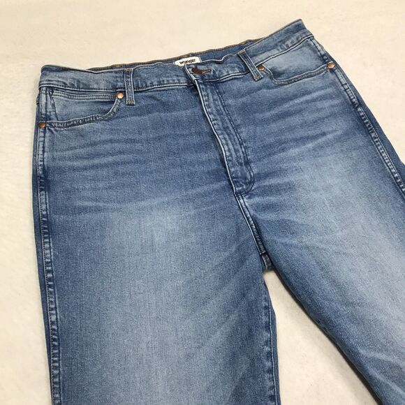 WRANGLER 626 Jeans Women 33x30 Westward High Rise Boot Light Wash Denim Blue - Picture 6 of 16